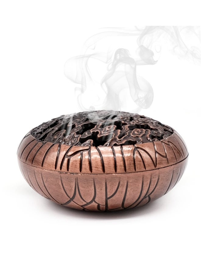 Coil Incense Holder Incense Container Cone Retro Incense Bowl Incense Holder for Relaxation and Meditation, Insulation use for Coil Incense Incense Ash Catcher for Home Office Yoga Ornament