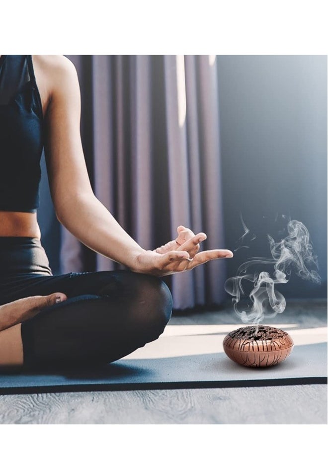 Coil Incense Holder Incense Container Cone Retro Incense Bowl Incense Holder for Relaxation and Meditation, Insulation use for Coil Incense Incense Ash Catcher for Home Office Yoga Ornament