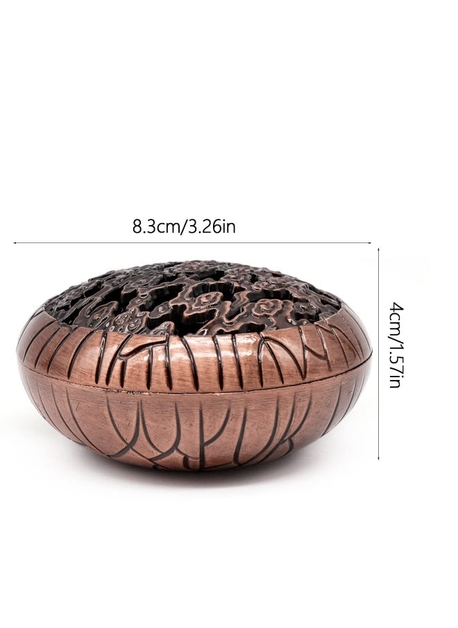 Coil Incense Holder Incense Container Cone Retro Incense Bowl Incense Holder for Relaxation and Meditation, Insulation use for Coil Incense Incense Ash Catcher for Home Office Yoga Ornament