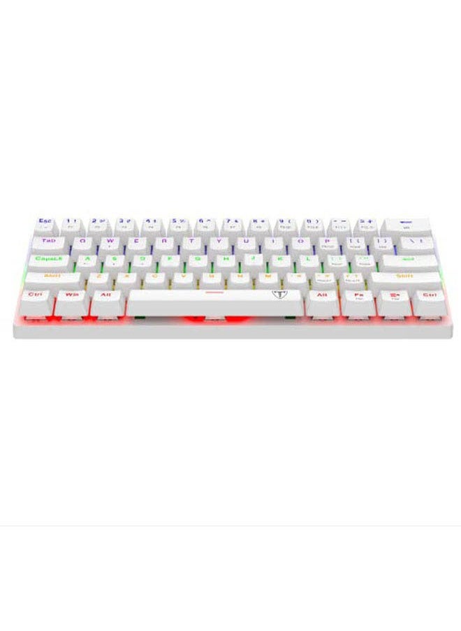 61 keys RGB Backlit Wired Mechanical Gaming Keyboard, Mini Keyboard, Waterproof for PC/Mac Gamer
