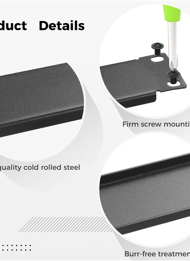 5 Pack 1U Black Metal Rack Mount Filler Panels for 19-Inch Server & Network Cabinets - Perfect for Enhancing Rack Aesthetics