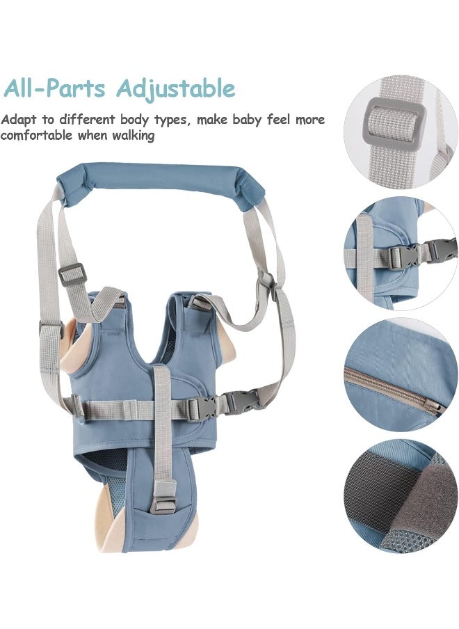 Ocanoiy Baby Walking Harness Handheld Baby Walker Assistant Belt Adjustable Toddler Infant Walker Safety Harnesses Standing Up Walking Learning Helper with Detachable Crotch for 9-24 Month Old