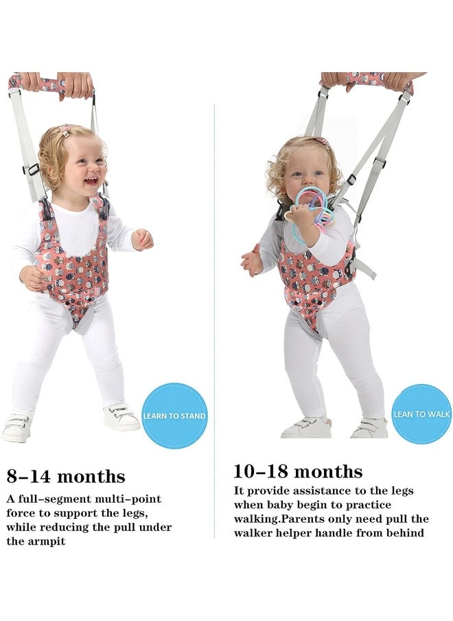 IULONEE Baby Walker, Handheld Kids Toddler Walking Harness Helper Assistant Protective Belt Child Activity Walker Adjustable Standing Up Walking Learning Helper for Toddler 7-24 Month