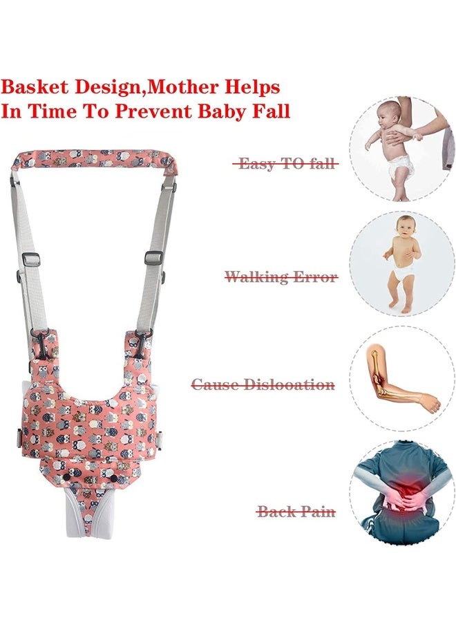 IULONEE Baby Walker, Handheld Kids Toddler Walking Harness Helper Assistant Protective Belt Child Activity Walker Adjustable Standing Up Walking Learning Helper for Toddler 7-24 Month