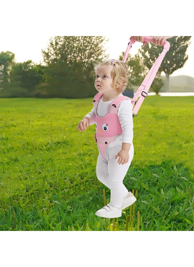 IULONEE Baby Walker, Handheld Kids Toddler Walking Harness Helper Assistant Protective Belt Child Activity Walker Adjustable Standing Up Walking Learning Helper for Toddler 7-24 Month (Pink)
