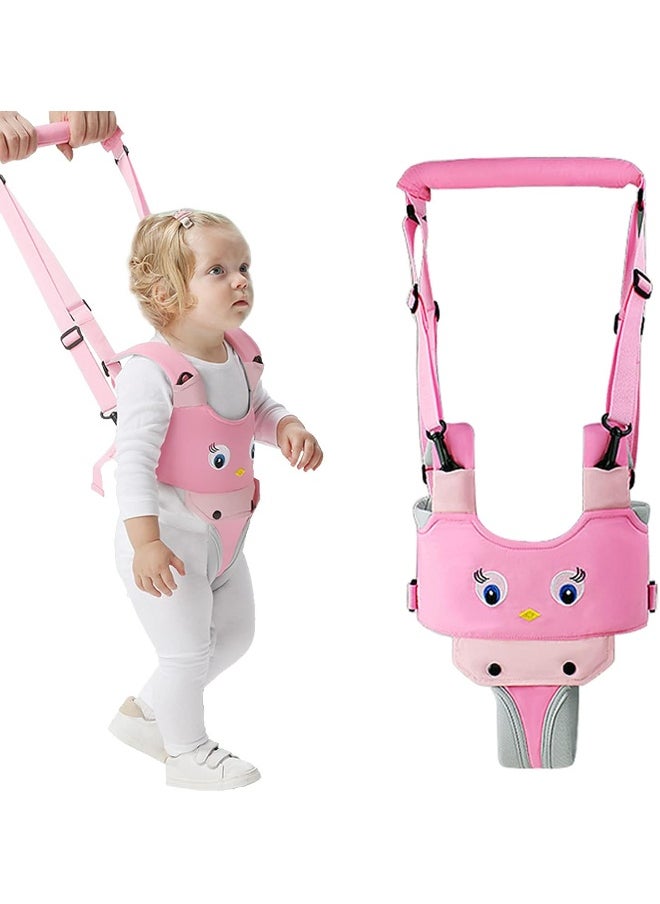 IULONEE Baby Walker, Handheld Kids Toddler Walking Harness Helper Assistant Protective Belt Child Activity Walker Adjustable Standing Up Walking Learning Helper for Toddler 7-24 Month (Pink)