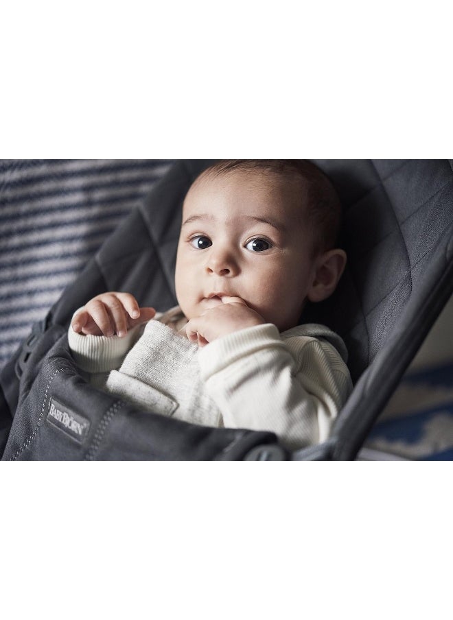 BabyBjorn Fabric Seat for Bouncer, Anthracite, Cotton, 1 Count