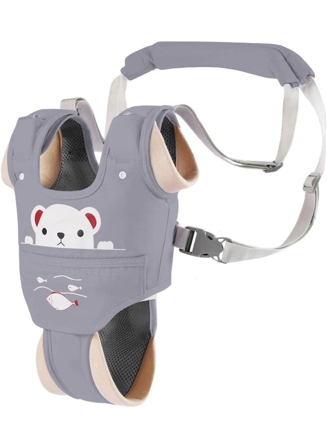Baby Walking Harness Handheld Baby Walker Assistant Belt Adjustable Toddler Infant Walker Safety Harnesses Standing Up and Walking Learning Helper with Detachable Crotch