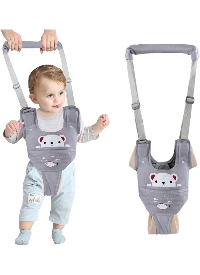 Baby Walking Harness Handheld Baby Walker Assistant Belt Adjustable Toddler Infant Walker Safety Harnesses Standing Up and Walking Learning Helper with Detachable Crotch