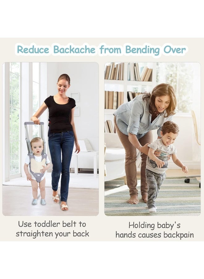 Baby Walking Harness Handheld Baby Walker Assistant Belt Adjustable Toddler Infant Walker Safety Harnesses Standing Up and Walking Learning Helper with Detachable Crotch
