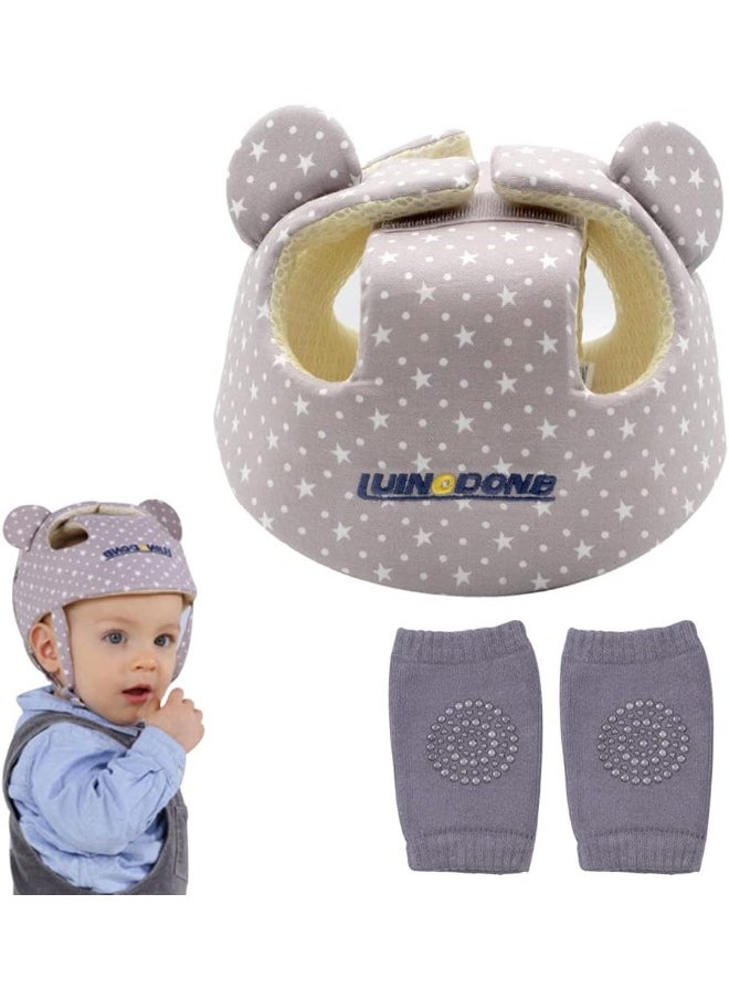 Xifamniy Baby Soft Safety Helmet Foam Head Protector Helmet for Toddler Infant Walking Suit 6-24m