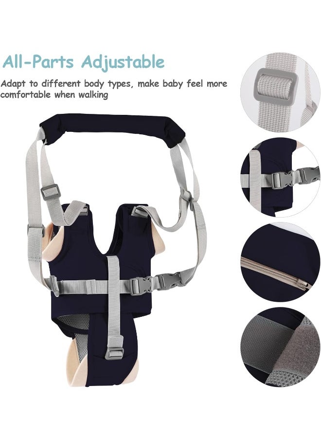 Baby Walking Harness Handheld Baby Walker Assistant Belt Adjustable Toddler Infant Safety Harnesses Standing Up Walking Learning Helper with Detachable Crotch for 9-24 Month Old