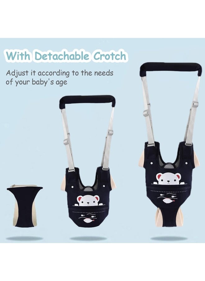 Baby Walking Harness Handheld Baby Walker Assistant Belt Adjustable Toddler Infant Safety Harnesses Standing Up Walking Learning Helper with Detachable Crotch for 9-24 Month Old