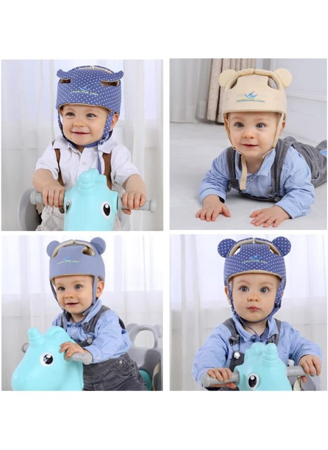 Xifamniy Baby Soft Safety Helmet Foam Head Protector Helmet for Toddler Infant Walking Suit 6-24m