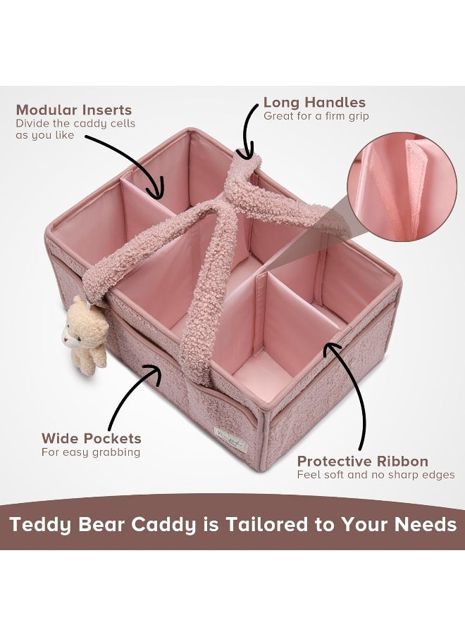 PeraBella Diaper Caddy Organizer for Changing Table, Storage Basket, Car Organizer, Nursery Organizer, Portable Storage