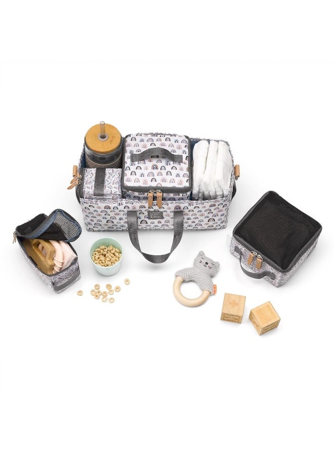 Petunia Pickle Bottom Diaper Caddy Deluxe Kit 3-in-1 Caddy for Organization