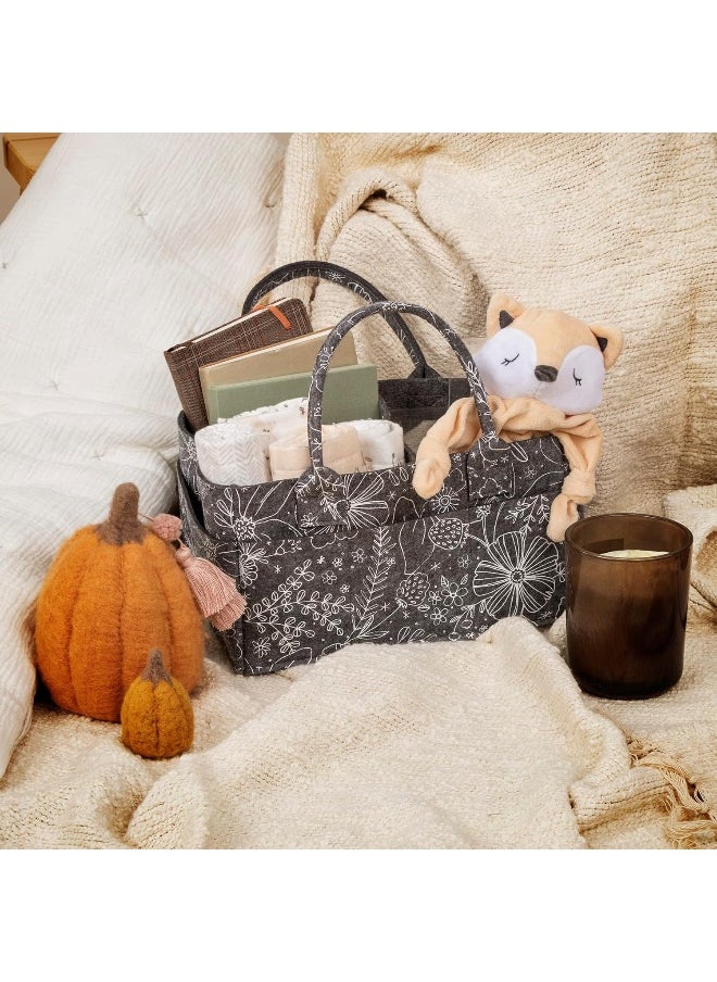 Sammy & Lou Collapsible Floral Felt Storage Caddy