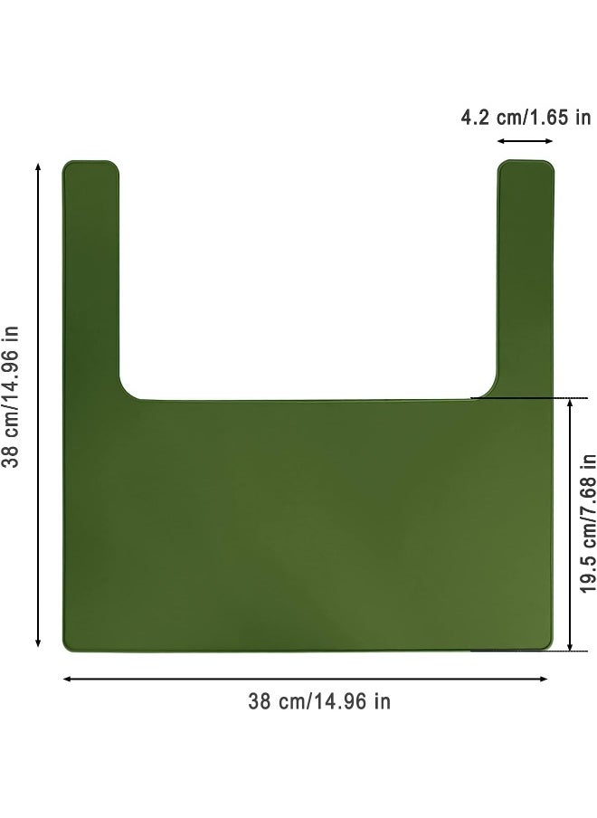 Lomgwumy High Chair Placemat, Long Lasting High Chair Placemat Silicone, Clean and Hygienic, Suitable for IKEA Antilop Highchai, for Toddlers and Babies (Green)
