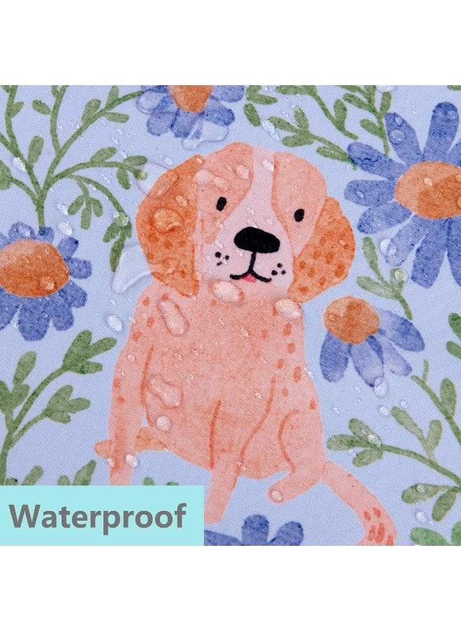 WOMUMON Splat Mat for Under High Chair/Arts/Crafts, Waterproof and Anti-Slip Splash Mat Floor Protector, Washable Highchair Floor Mat, 51 Inch Reusable Messy Mat and Baby Feeding Table Cloth