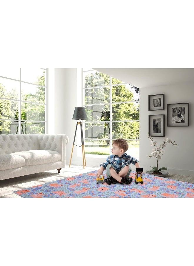 WOMUMON Splat Mat for Under High Chair/Arts/Crafts, Waterproof and Anti-Slip Splash Mat Floor Protector, Washable Highchair Floor Mat, 51 Inch Reusable Messy Mat and Baby Feeding Table Cloth