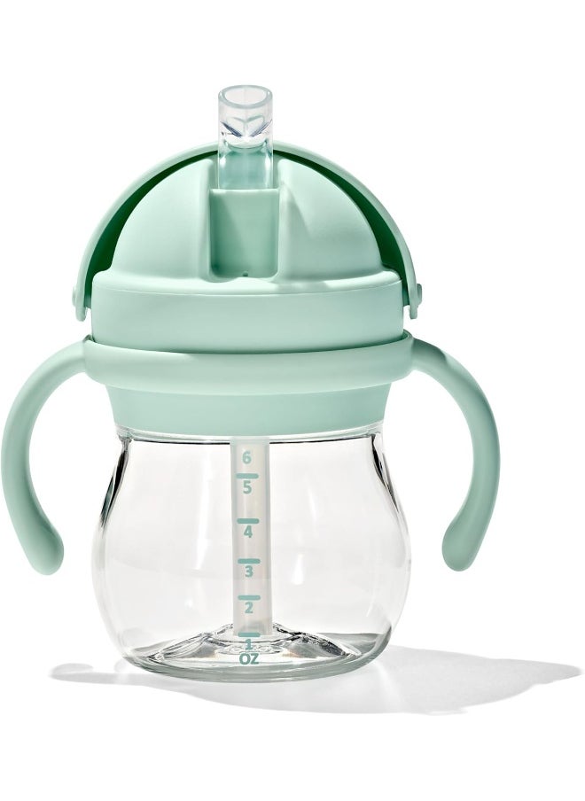 OXO TOT TRANSITIONS STRAW CUP WITH REMOVABLE HANDLES 6 OZ OPAL