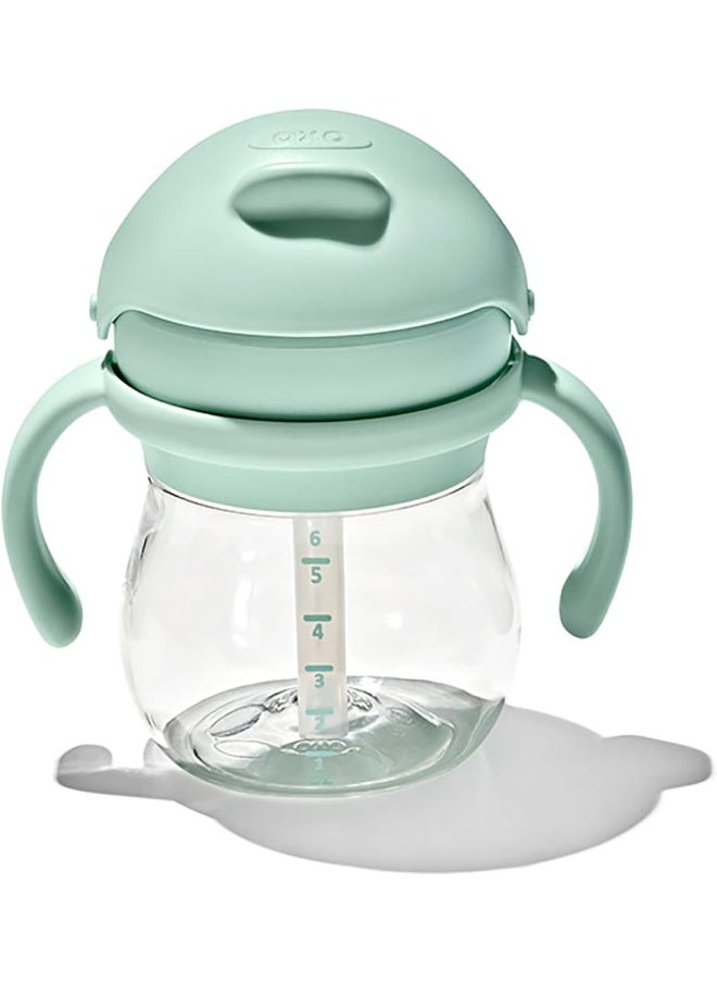 OXO TOT TRANSITIONS STRAW CUP WITH REMOVABLE HANDLES 6 OZ OPAL
