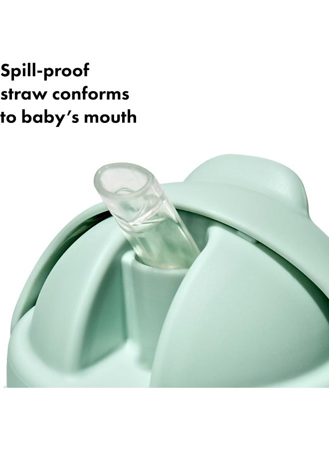 OXO TOT TRANSITIONS STRAW CUP WITH REMOVABLE HANDLES 6 OZ OPAL