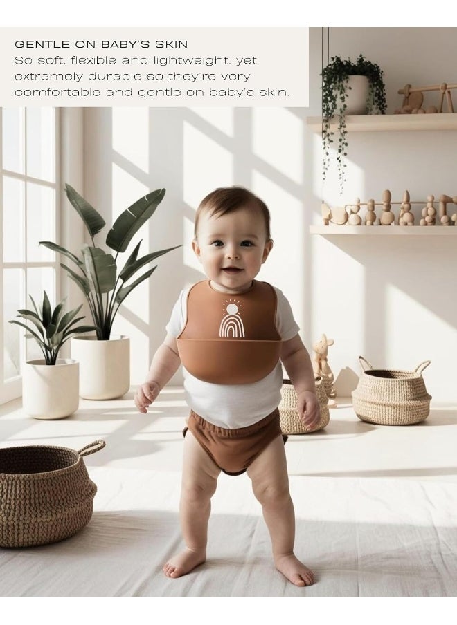 Hippypotamus Silicone Baby Bibs - Soft Waterproof Bibs for Babies & Toddlers