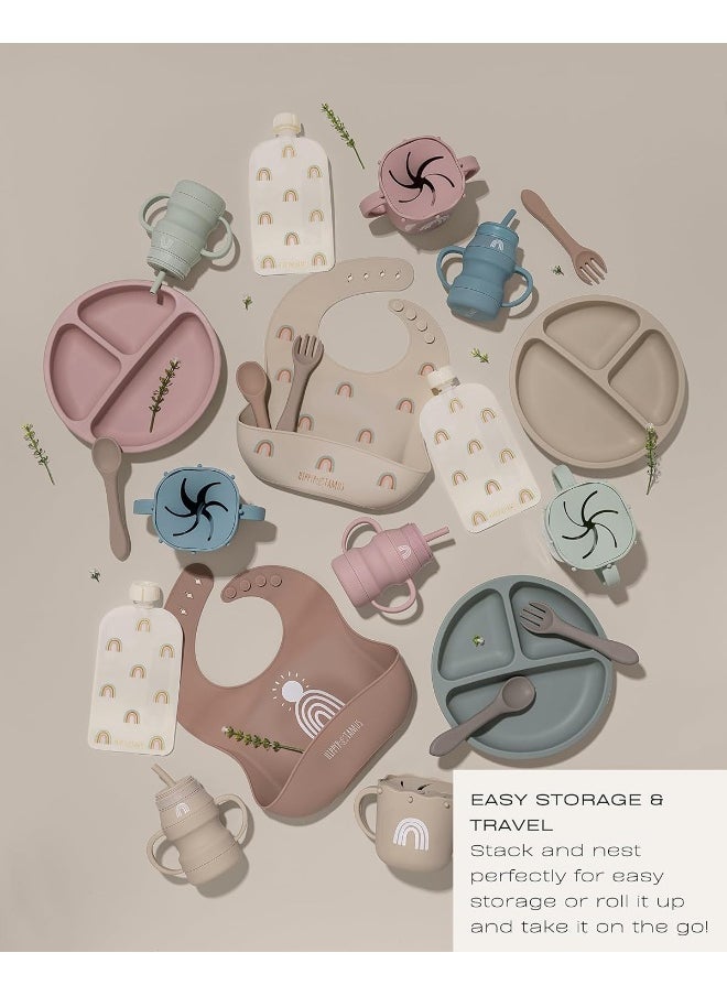 Hippypotamus Silicone Baby Bibs - Soft Waterproof Bibs for Babies & Toddlers