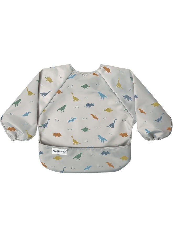 Tiny Twinkle Mess Proof Baby Bib, Full Sleeve Bib Outfit, Waterproof Bib for Toddlers, Machine Washable, Tug Proof Closure