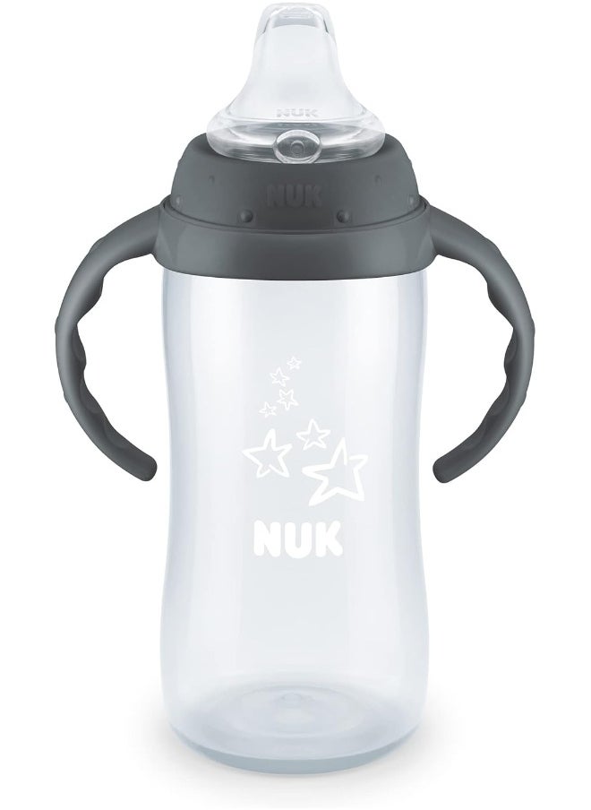 NUK Learner Cup, 10 Ounce, 2 Pack (Tritan Gray Star)