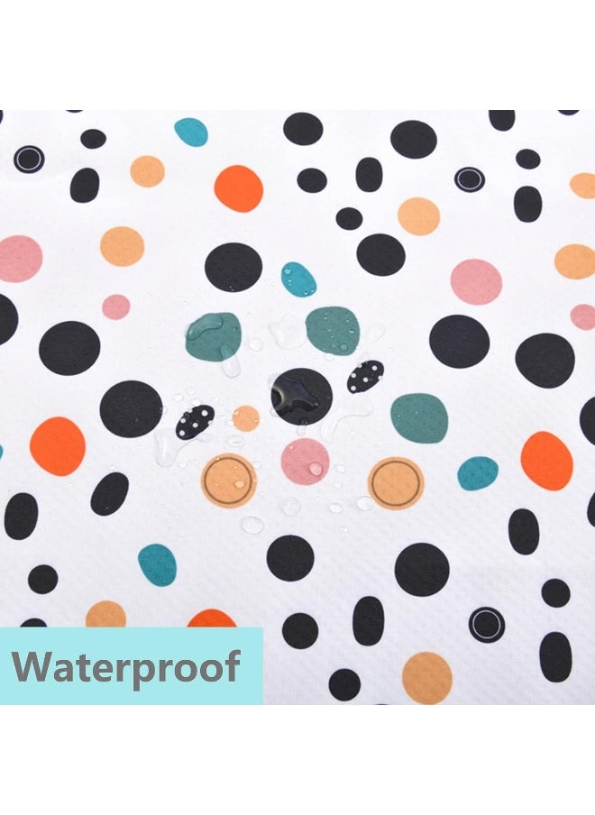 WOMUMON Splat Mat for Under High Chair/Arts/Crafts, Waterproof and Anti-Slip Splash Mat Floor Protector, Washable Highchair Floor Mat, 51 Inch Reusable Messy Mat and Baby Feeding Table Cloth