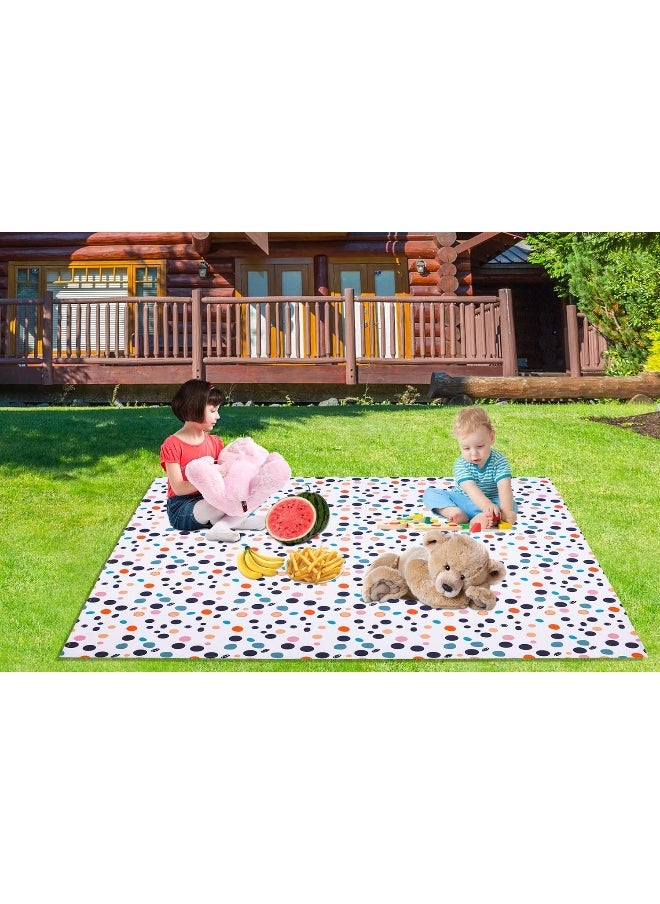 WOMUMON Splat Mat for Under High Chair/Arts/Crafts, Waterproof and Anti-Slip Splash Mat Floor Protector, Washable Highchair Floor Mat, 51 Inch Reusable Messy Mat and Baby Feeding Table Cloth