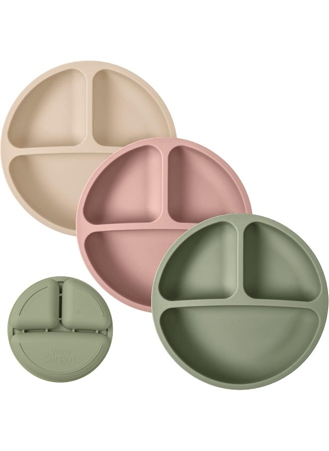 WeeSprout Silicone Plates for Babies & Toddlers