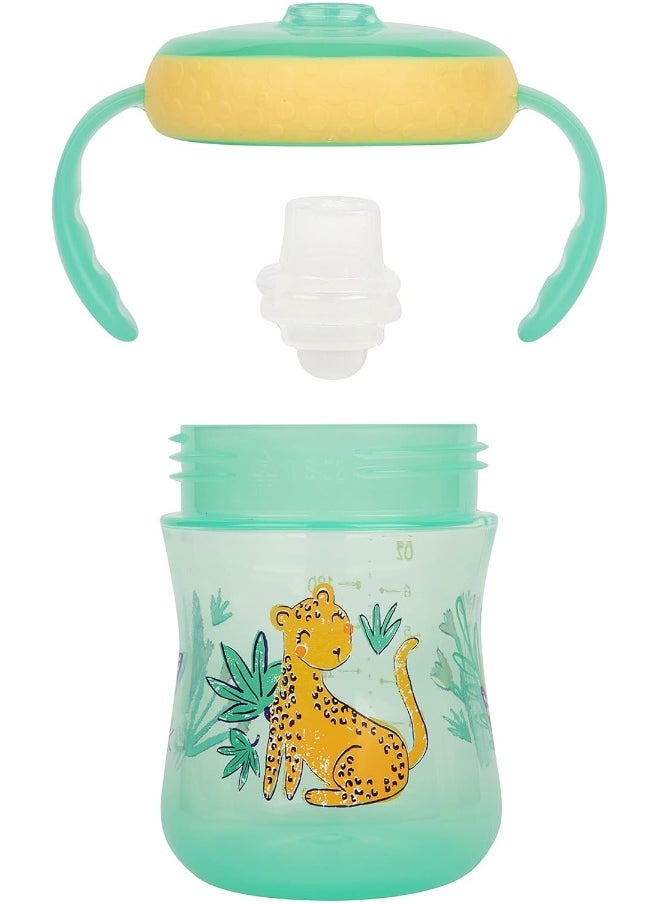 The First Years Soft Spout Trainer Cups for Baby 2pk – Leopard & Toucan