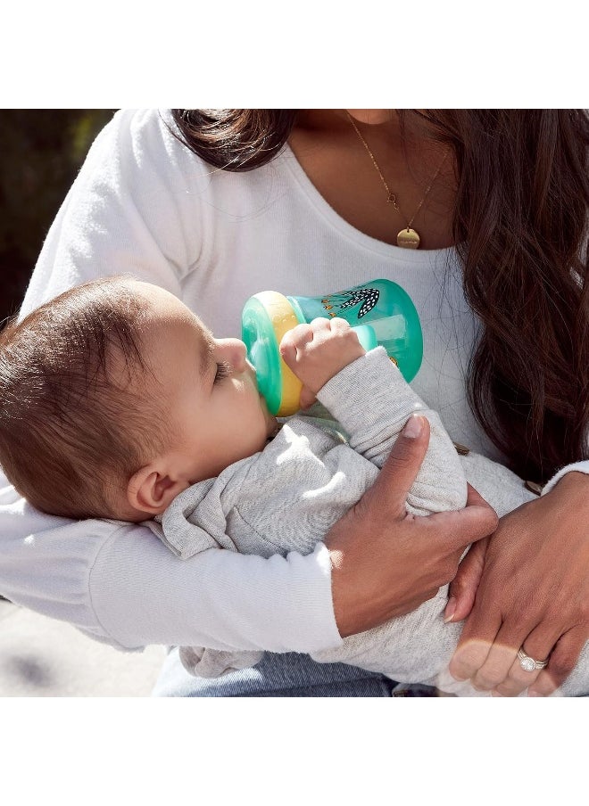 The First Years Soft Spout Trainer Cups for Baby 2pk – Leopard & Toucan