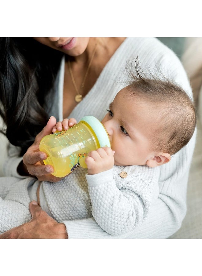 The First Years Soft Spout Trainer Cups for Baby 2pk – Leopard & Toucan