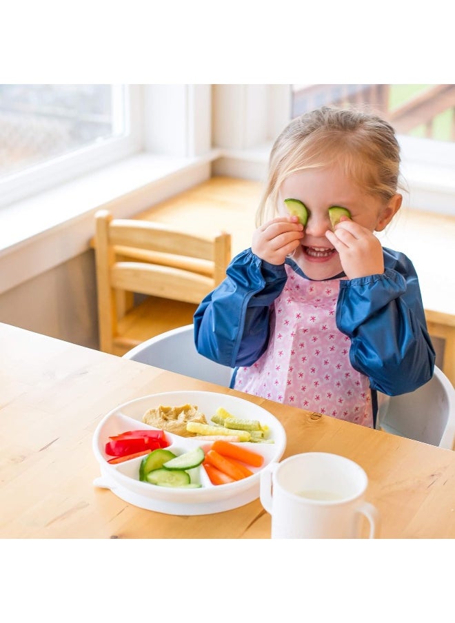 green sprouts Learning Cup | Silicone Helps Avoid Harmful Chemicals | Helps Toddler Develop Independent Drinking Skills, 2 Easy-Grip Handles, Heat-Resistant, Dishwasher Safe, White