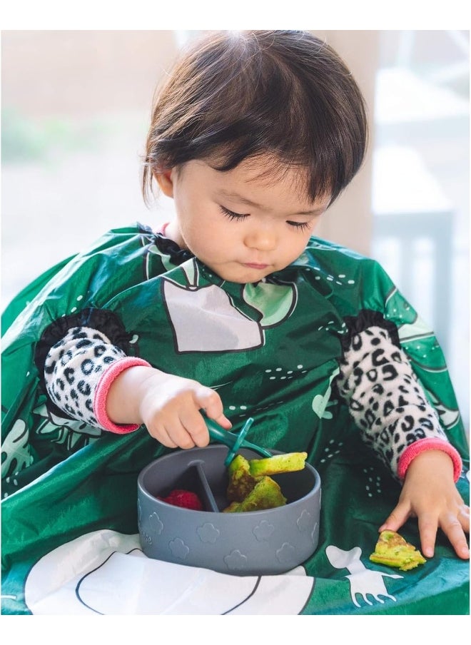 Grabease Allover Waterproof Bib for Self-Feeding Infants and Toddlers