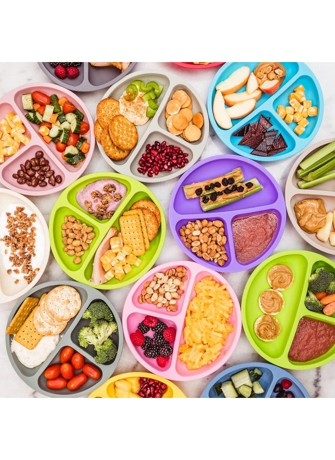 WeeSprout Silicone Plates for Babies & Toddlers (3 Pack)