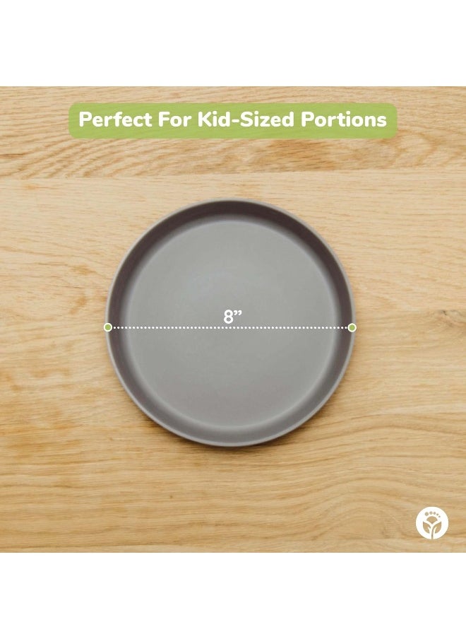 WeeSprout Bamboo Plates (Blue, Yellow, Orange, & Red, With Lids)