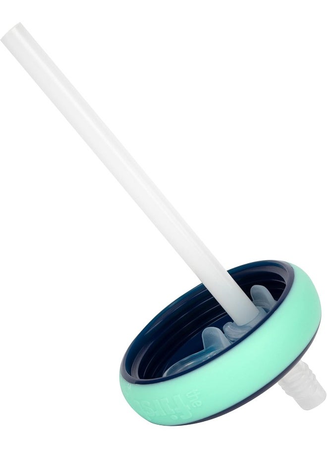 The First Years Insulated Straw Cup for Toddlers 2pk – Wild and Free & Marbled – Dark Blue