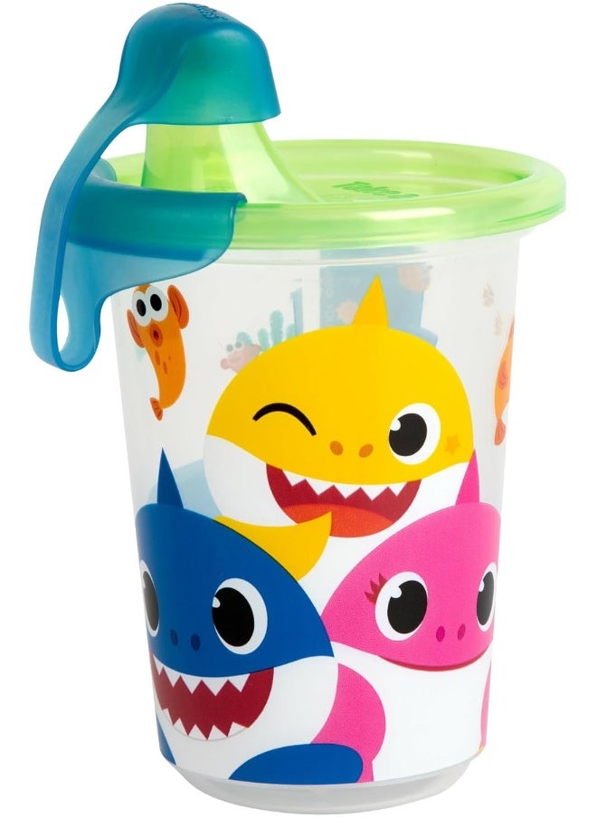 The First Years Take & Toss Baby Shark Sippy Cups with Lids - 10 Oz - 10 Cup Kids' Party Pack Includes 2 Travel Caps