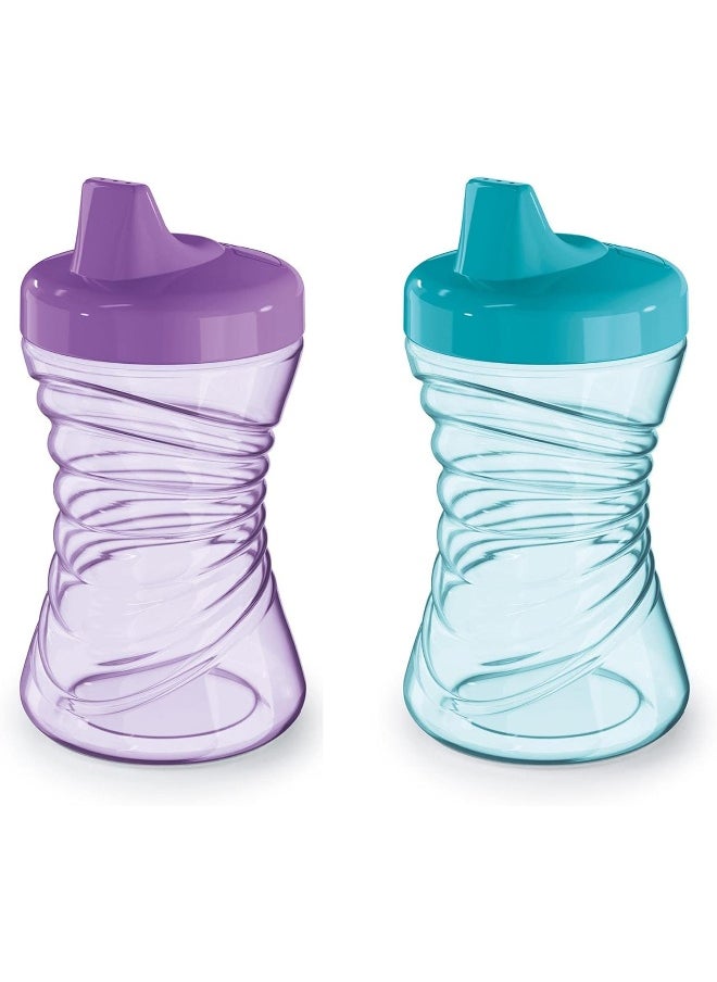 NUK First Essentials Fun Grips Hard Spout Sippy Cup, 10 Oz, 2-Pack