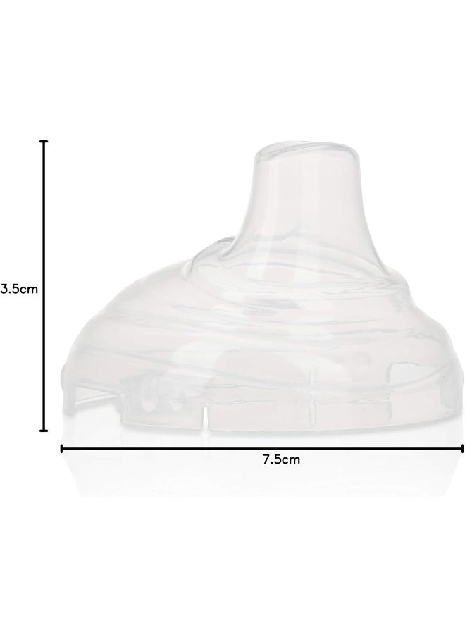Nuby Twin Handle 360 Grip N' Sip 8oz Tritan Cup with Hygienic Cover, Grey,1 Count (Pack of 1)