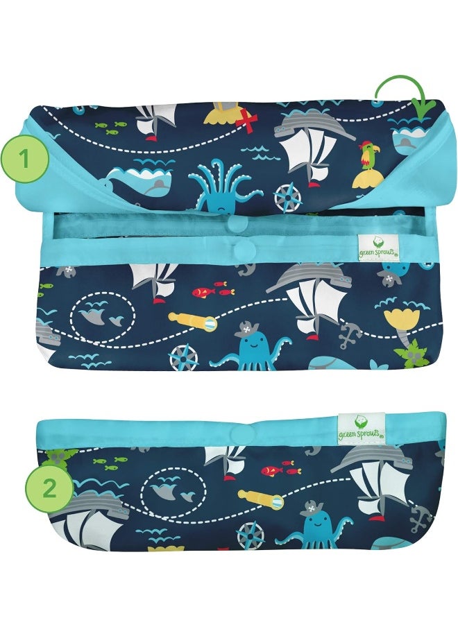 green sprouts Easy-wear Long Sleeve Bib