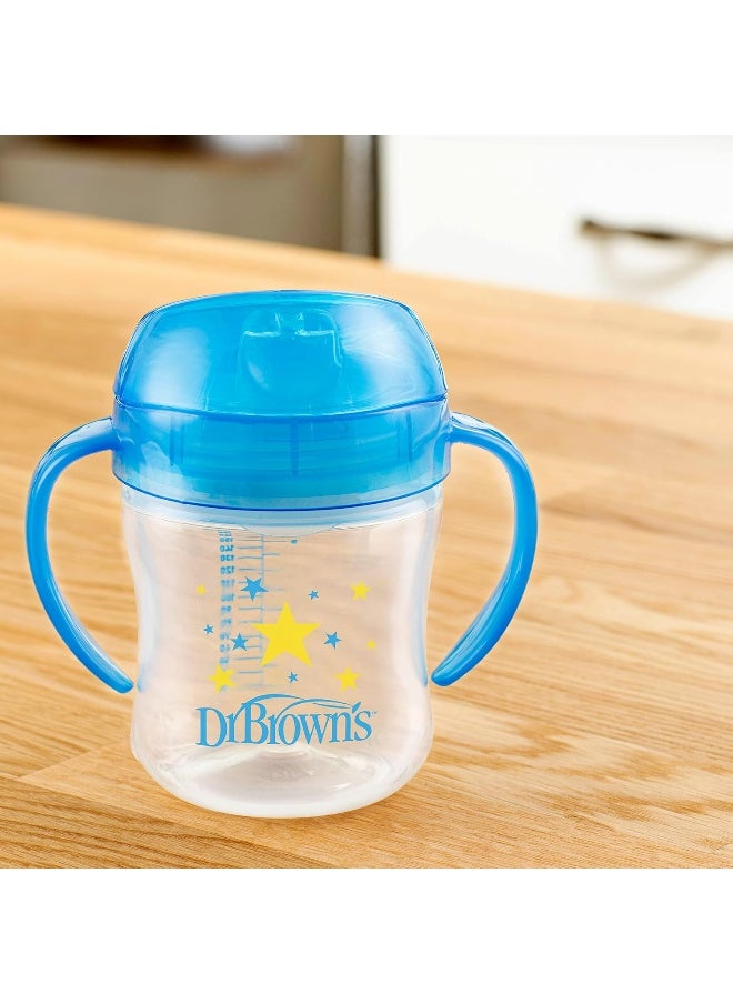 Dr. Brown's Transition Sippy Cup with Soft Spout - Blue - 6oz - 6m+