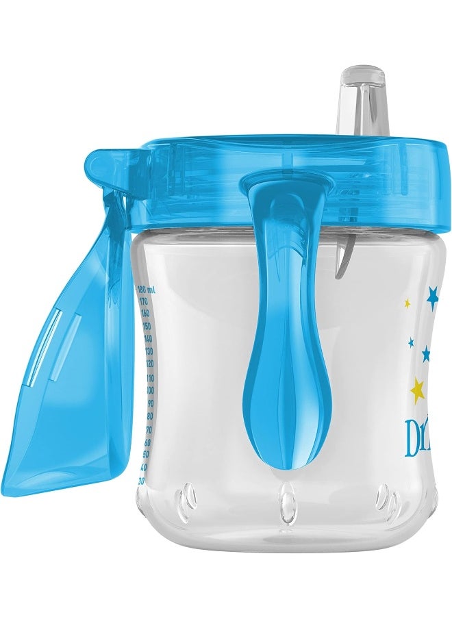 Dr. Brown's Transition Sippy Cup with Soft Spout - Blue - 6oz - 6m+