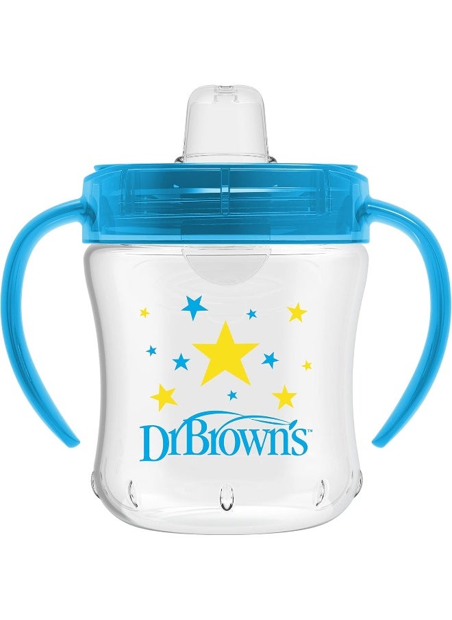 Dr. Brown's Transition Sippy Cup with Soft Spout - Blue - 6oz - 6m+