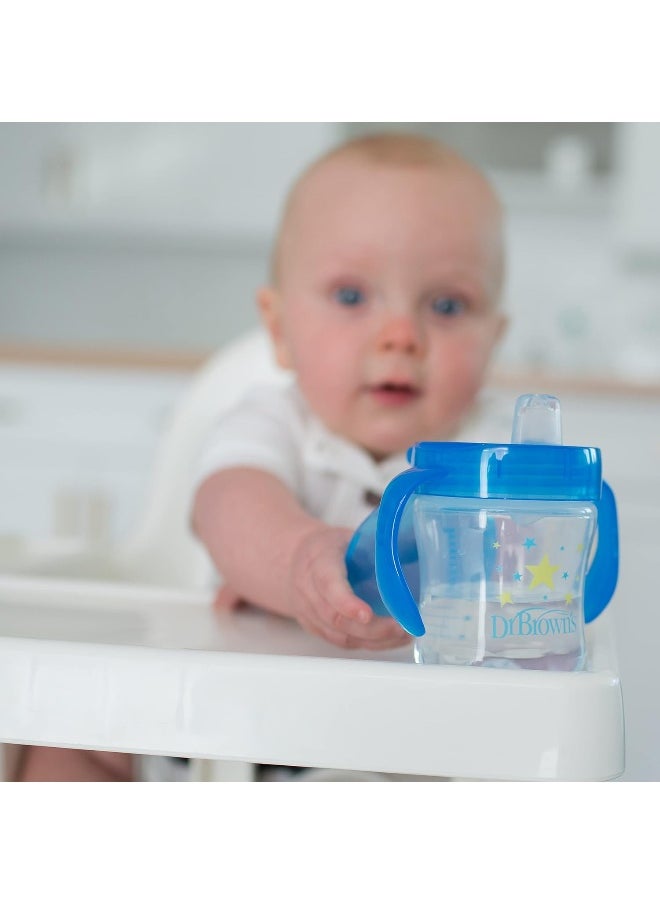 Dr. Brown's Transition Sippy Cup with Soft Spout - Blue - 6oz - 6m+
